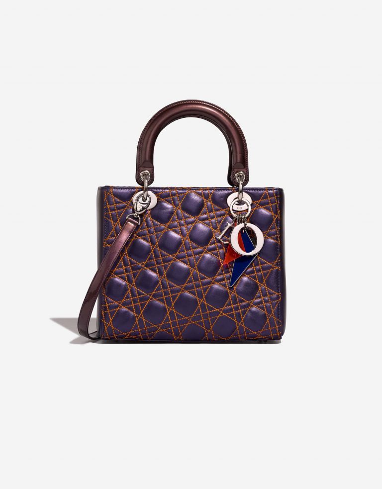 Dior Lady Medium Purple Front | Vendre votre sac de créateur sur Saclab.com