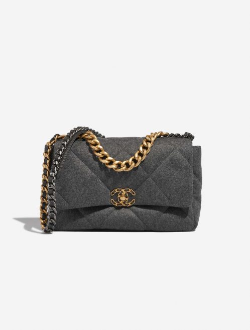 Chanel 19 Large Grey Front  | Sell your designer bag on Saclab.com