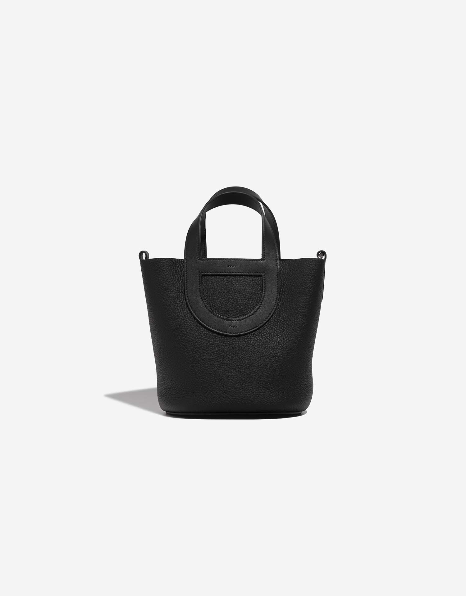 HERMES in-the-loop Tote Bag Size PM Taurillon Clemence/Swift Leather Black