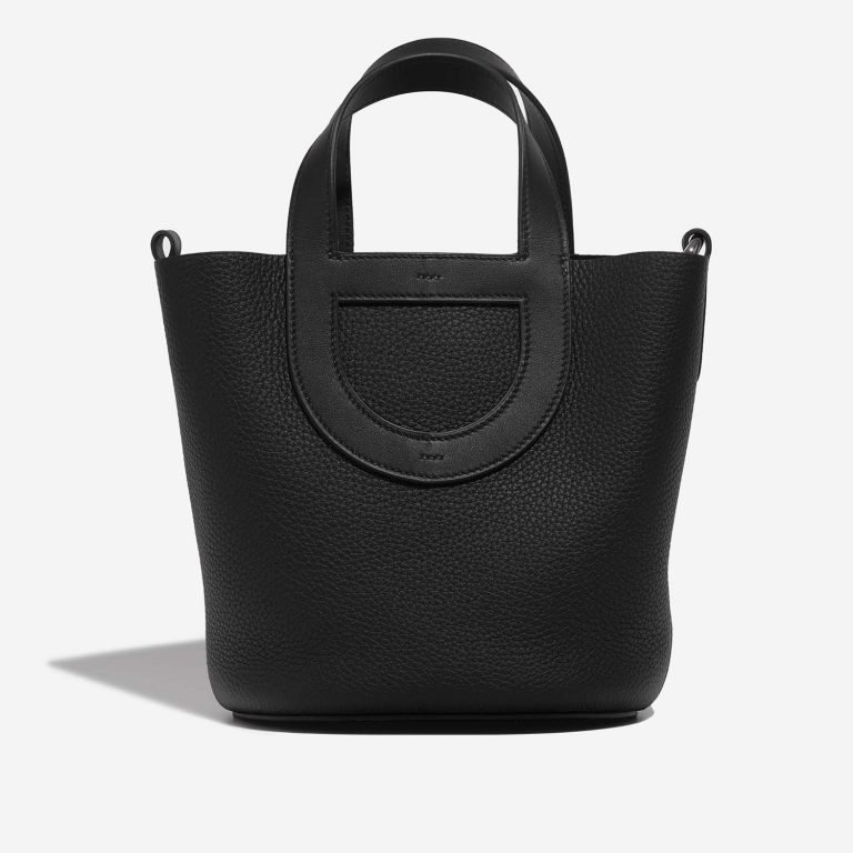 Hermès In-The-Loop 18 Taurillon Clémence / Swift Black Front | Sell your designer bag