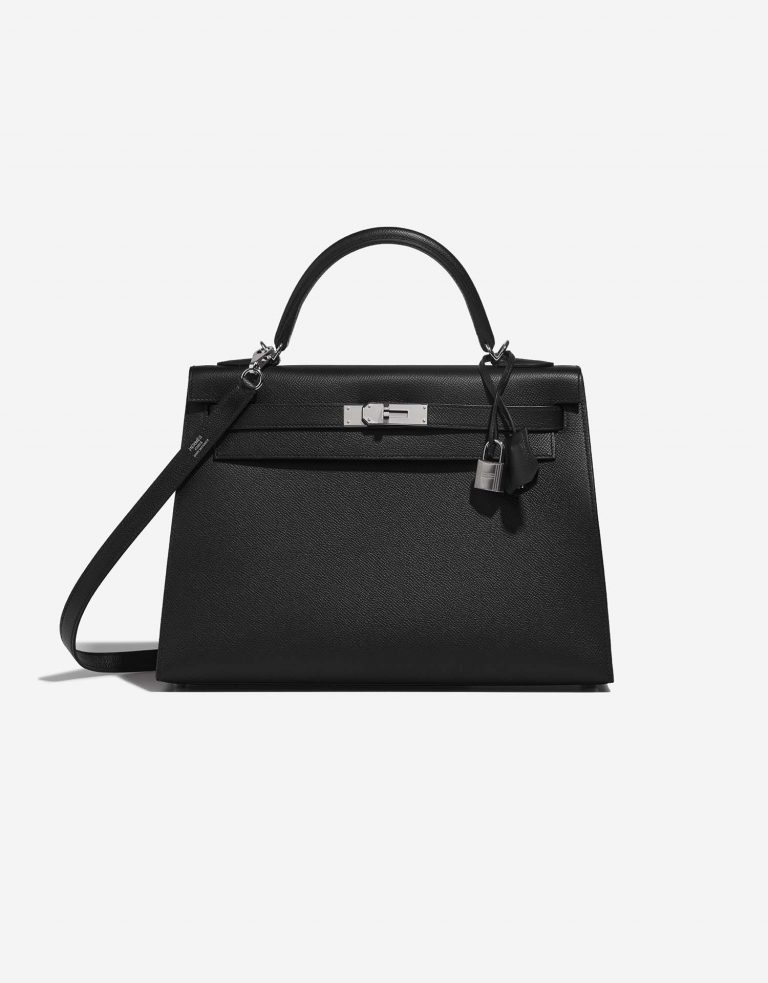 Hermès Kelly 32 Black Front  | Sell your designer bag on Saclab.com