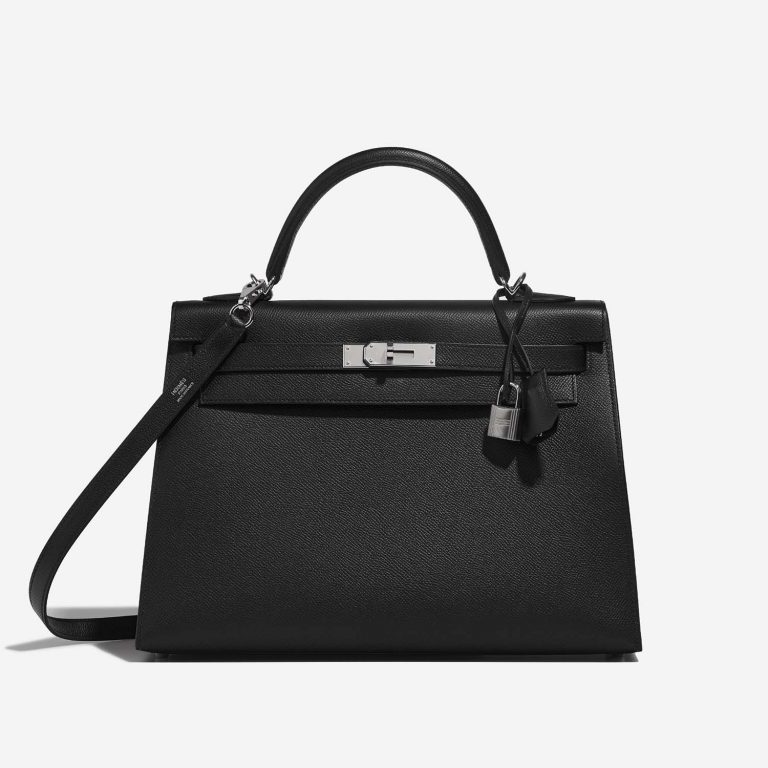 Hermès Kelly 32 Black Front  | Sell your designer bag on Saclab.com