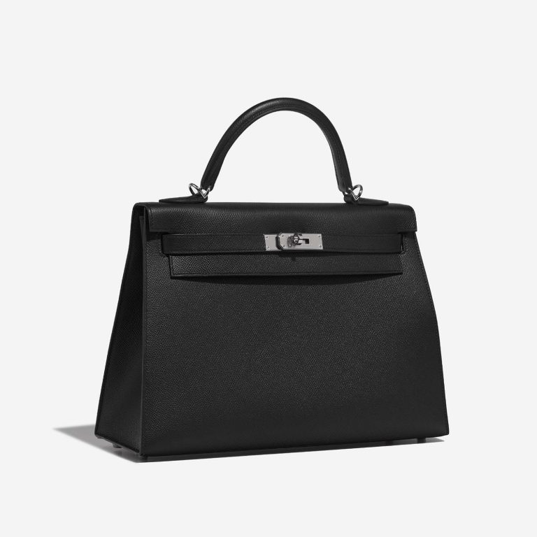 Hermès Kelly 32 Black Side Front  | Sell your designer bag on Saclab.com