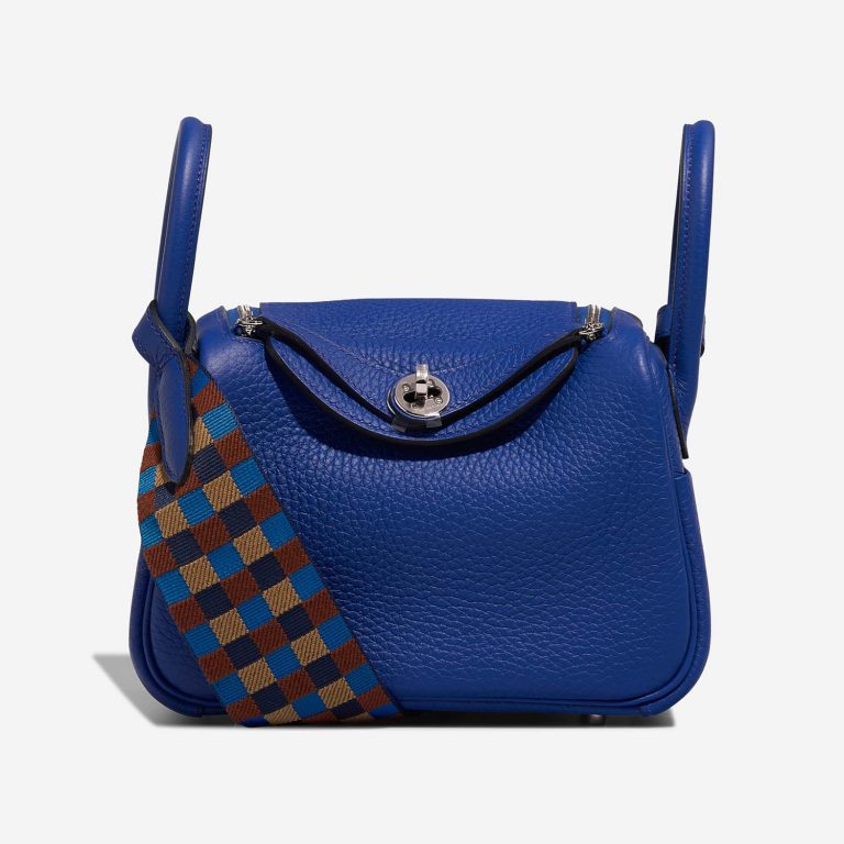 Hermès Lindy Mini BleuRoyal Front S | Vendre votre sac de créateur sur Saclab.com