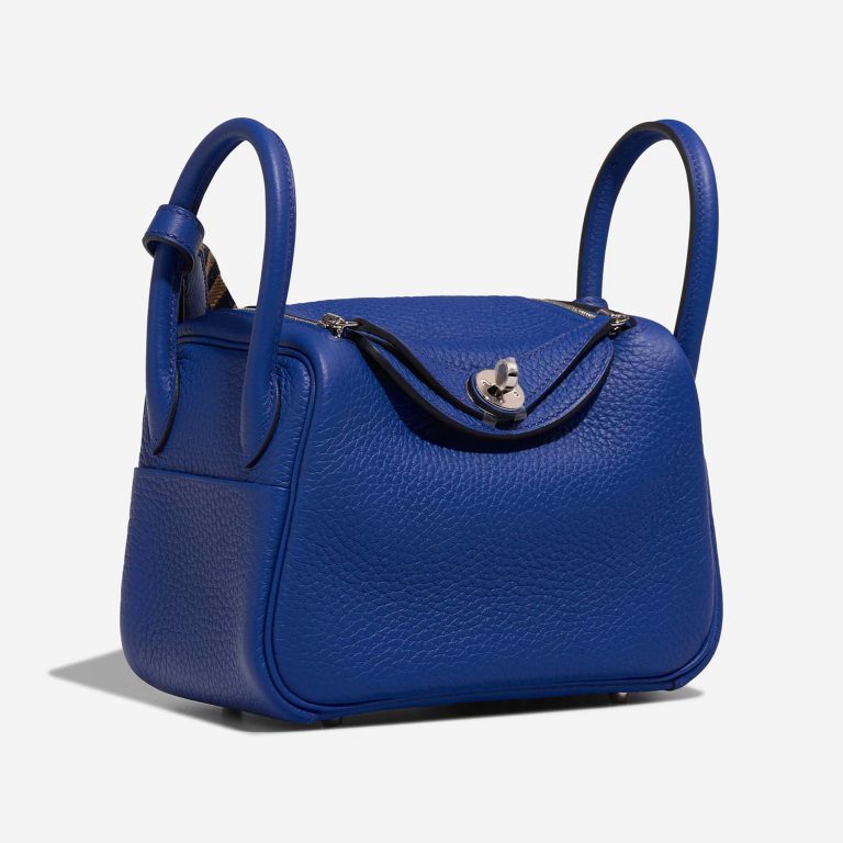 Hermès Lindy Mini BleuRoyal Side Front | Vendre votre sac de créateur sur Saclab.com