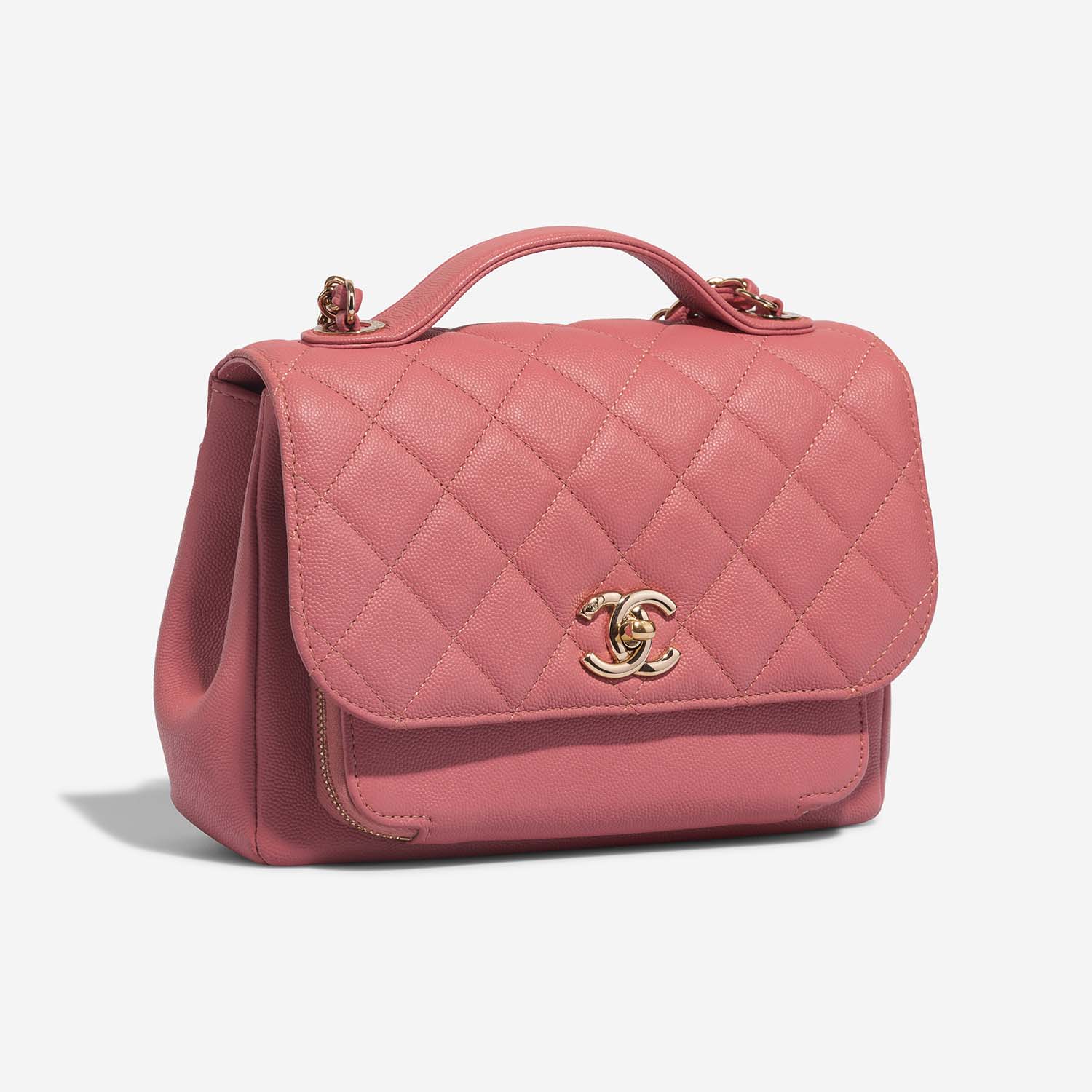 Chanel BusinessAffinity Medium PInk Side Front | Sell your designer bag on Saclab.com