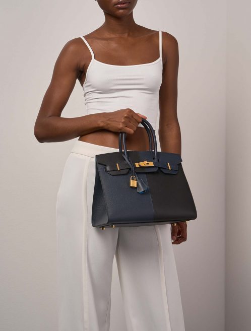 Hermès Birkin 30 BlackBlueIndigoBlueFrida 1M | Vendez votre sac de créateur sur Saclab.com