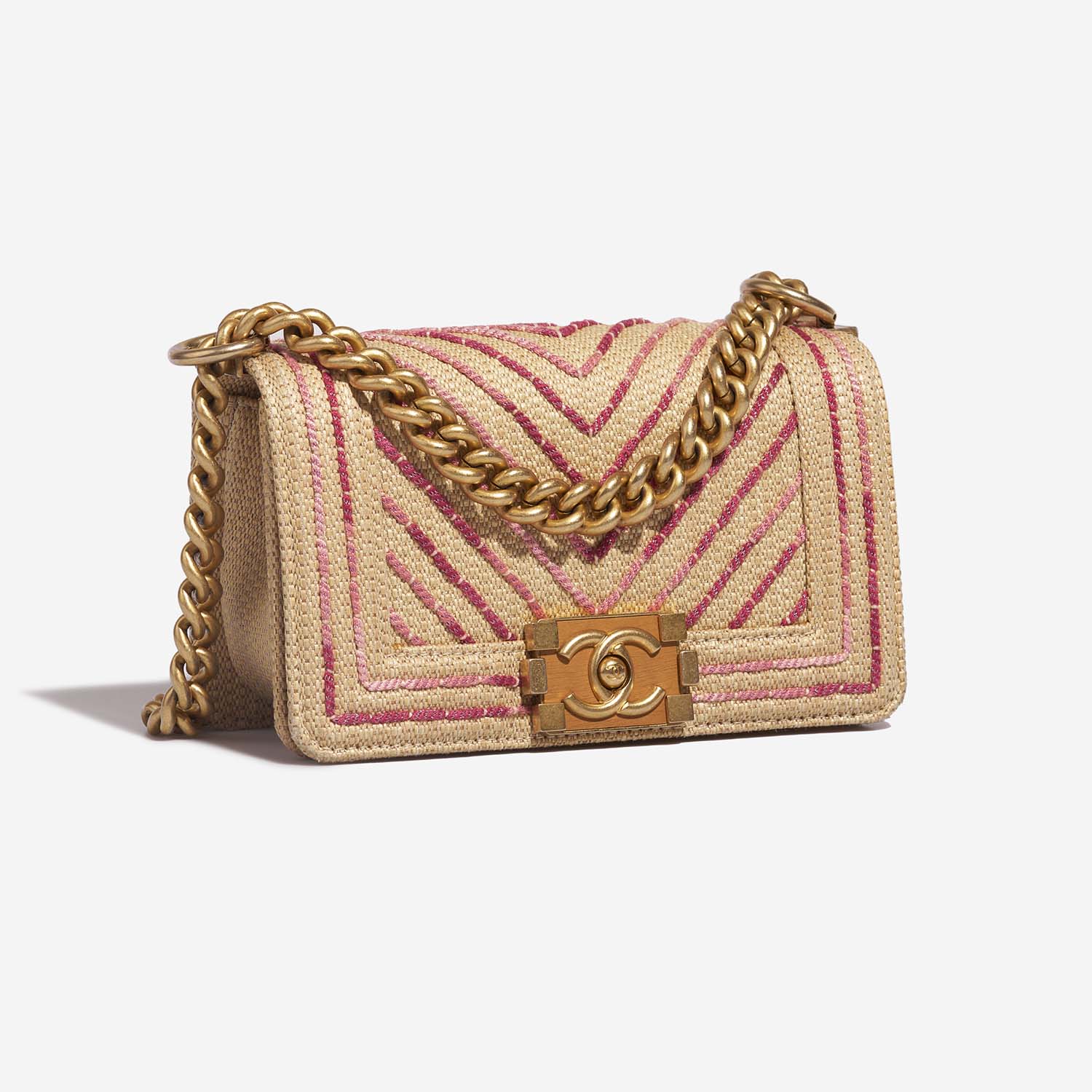 Chanel Boy Small Multicolor Side Front  | Sell your designer bag on Saclab.com