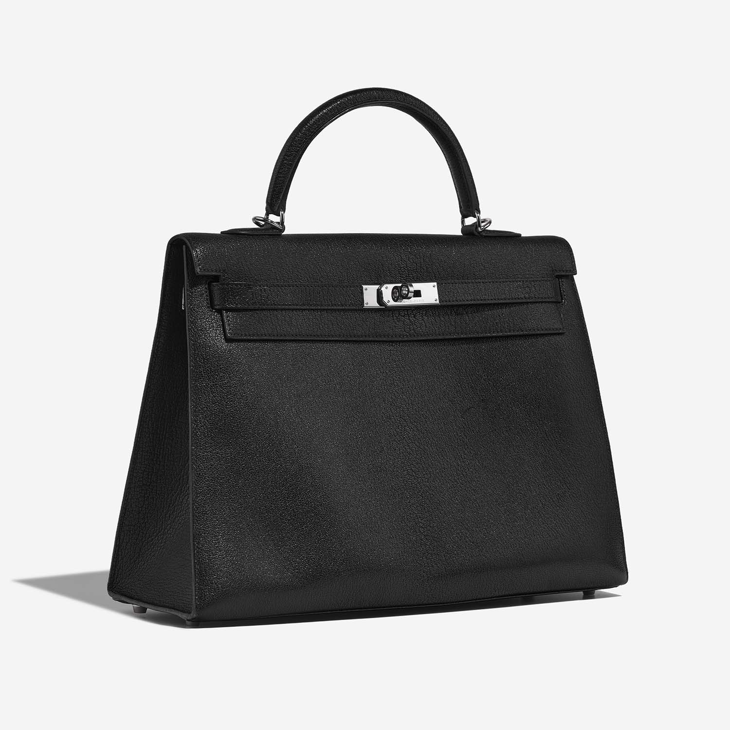 Hermès Kelly 35 Black Side Front  | Sell your designer bag on Saclab.com