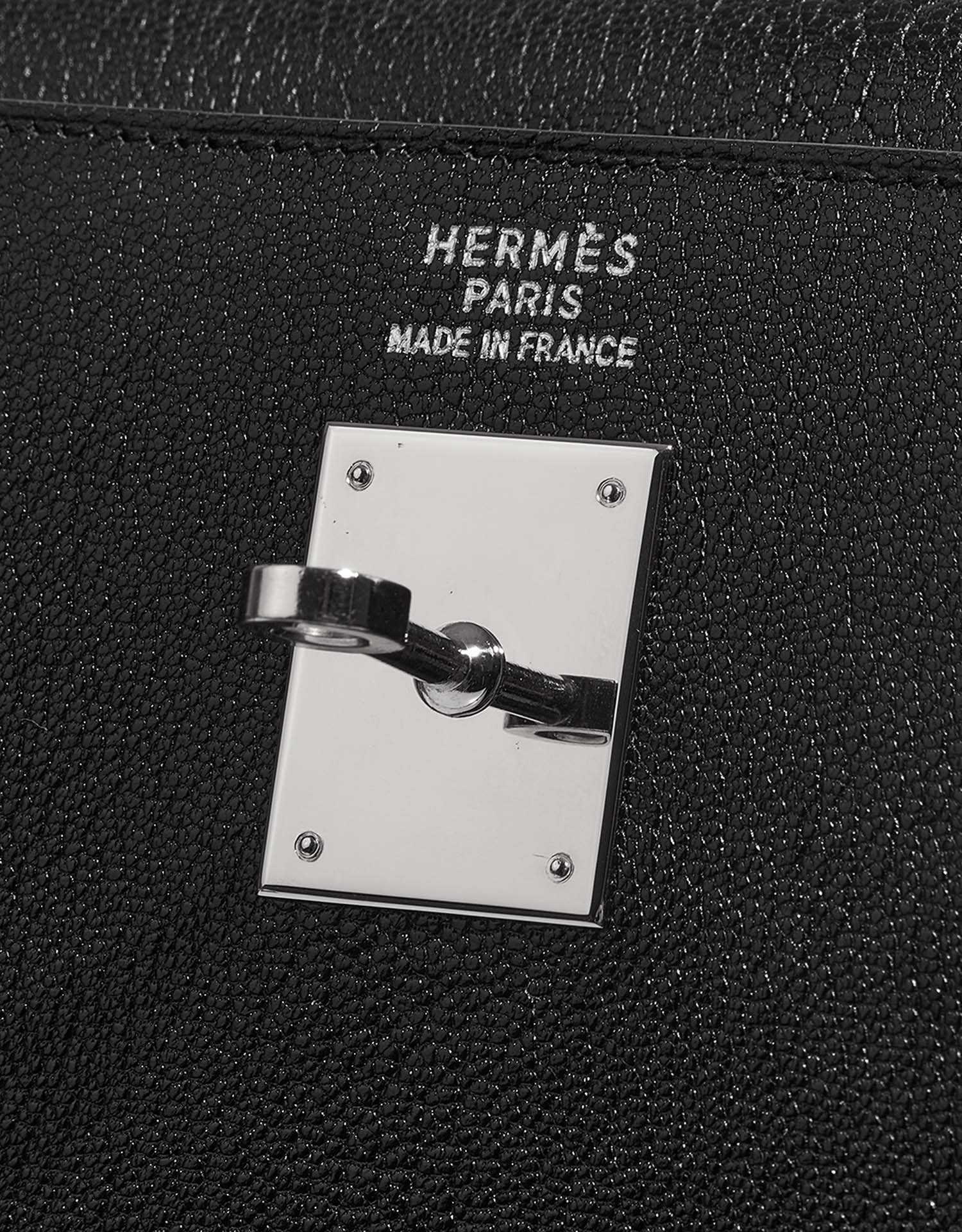 Hermès Kelly 35 Black Logo  | Sell your designer bag on Saclab.com