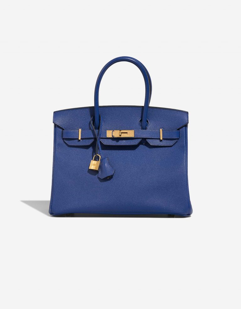 Hermès Birkin 30 BleuElectrique Front  | Sell your designer bag on Saclab.com