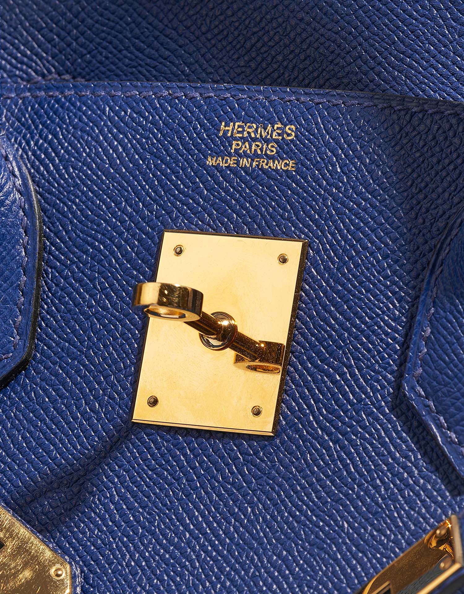 Hermès Birkin 30 BleuElectrique Logo  | Sell your designer bag on Saclab.com