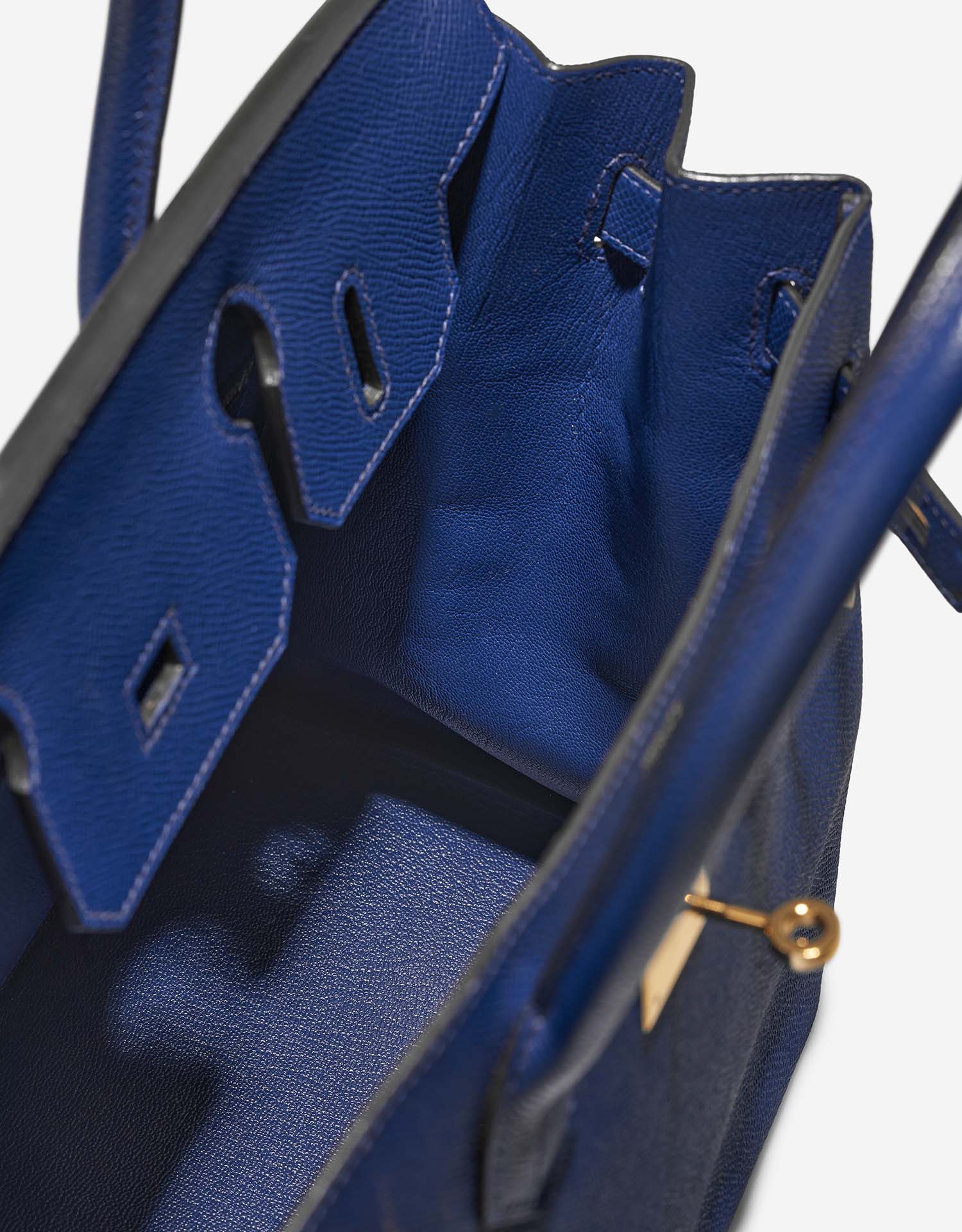 Hermès Birkin 30 BleuElectrique Inside  | Sell your designer bag on Saclab.com