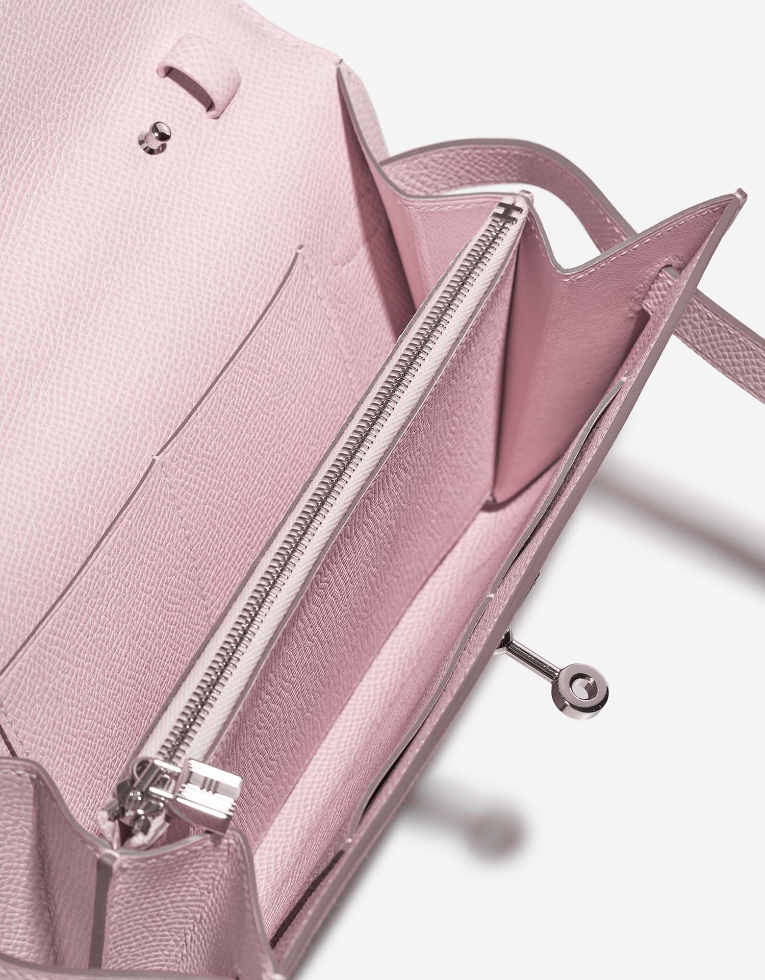Hermès Kelly ToGo MauvePale Inside  | Sell your designer bag on Saclab.com