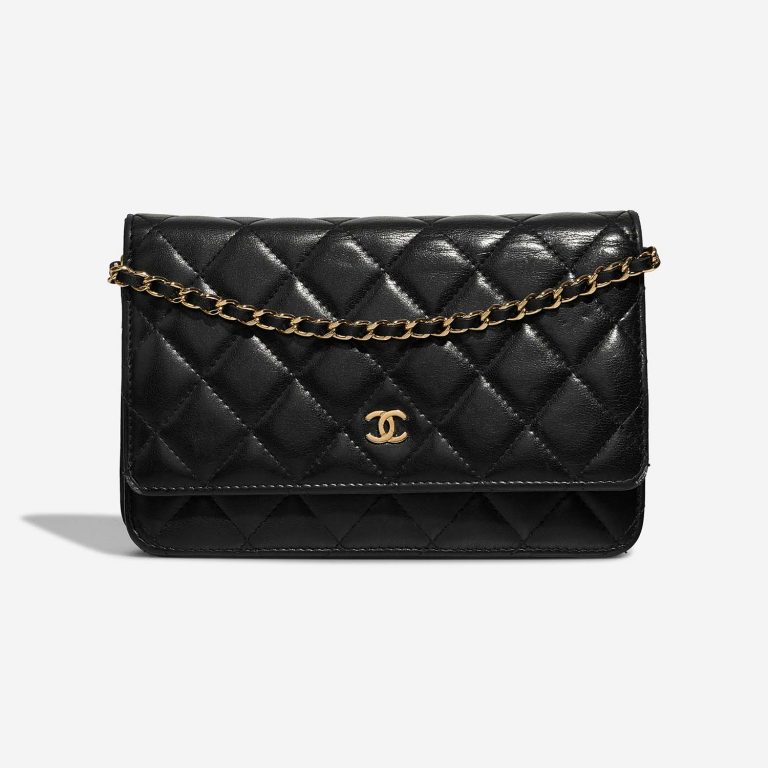 Chanel Timeless WalletOnChain Black Front  | Sell your designer bag on Saclab.com