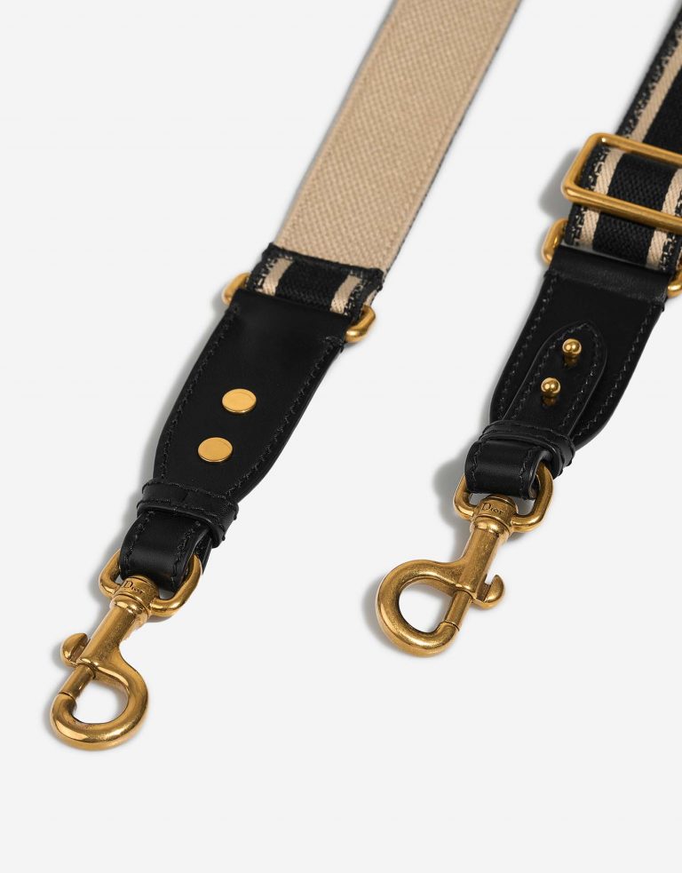 Dior Schulterriemen Schwarz-Beige Front | Verkaufen Sie Ihre Designer-Tasche auf Saclab.com