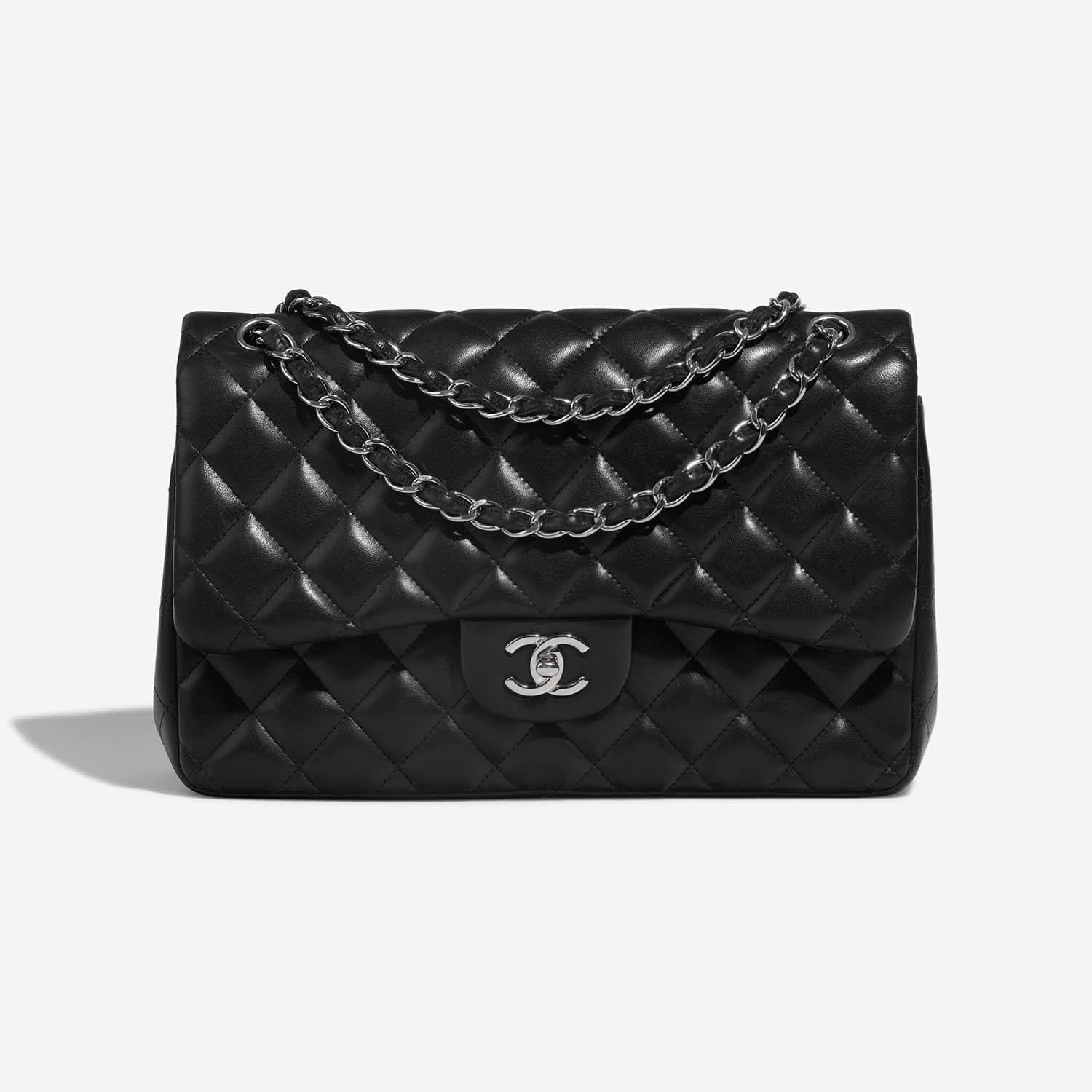 chanel patent quilted bag