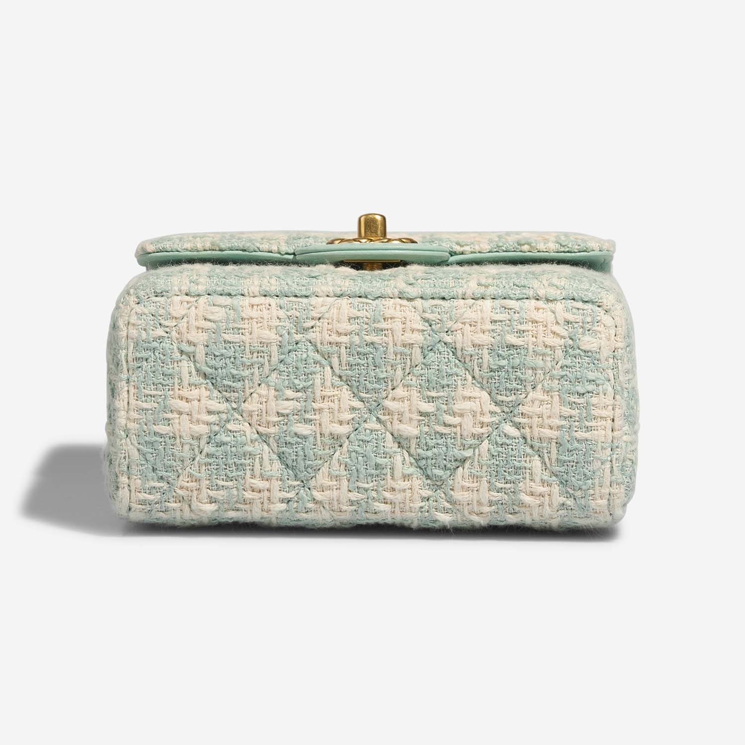 Chanel Timeless MiniSquare TiffanyBlue Bottom | Sell your designer bag on Saclab.com