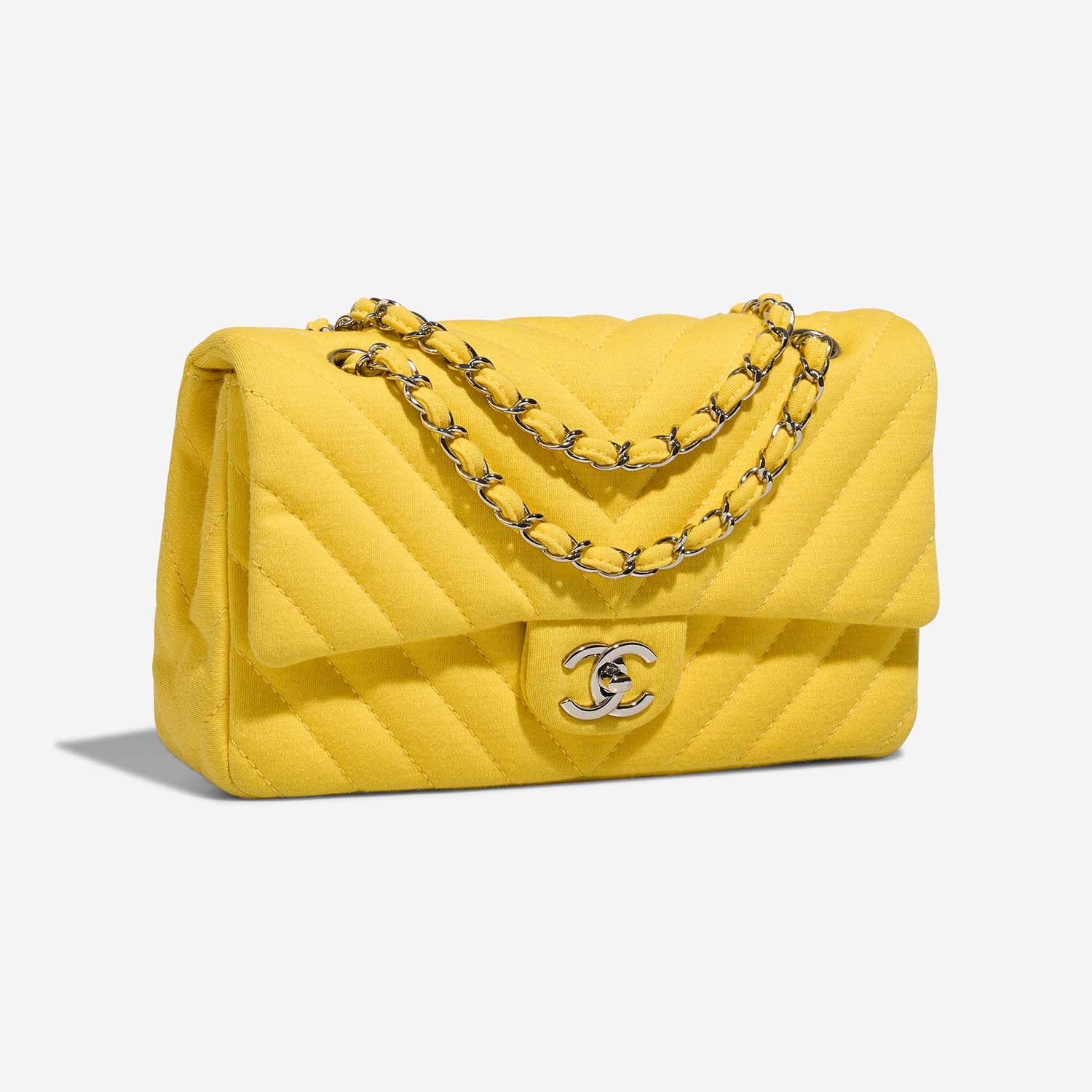 Chanel Timeless Medium Yellow Side Front  | Sell your designer bag on Saclab.com
