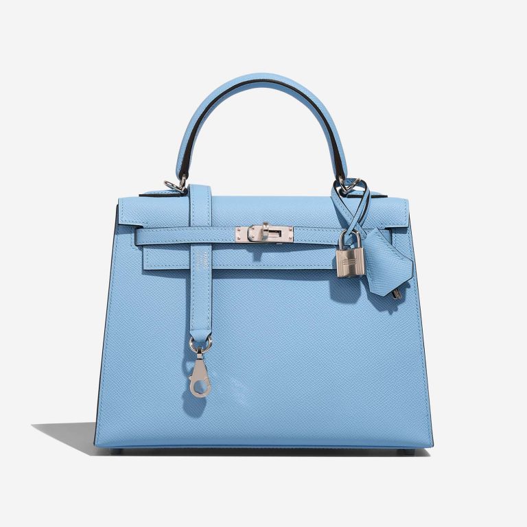 Hermès Kelly 25 Celeste Front  | Sell your designer bag on Saclab.com