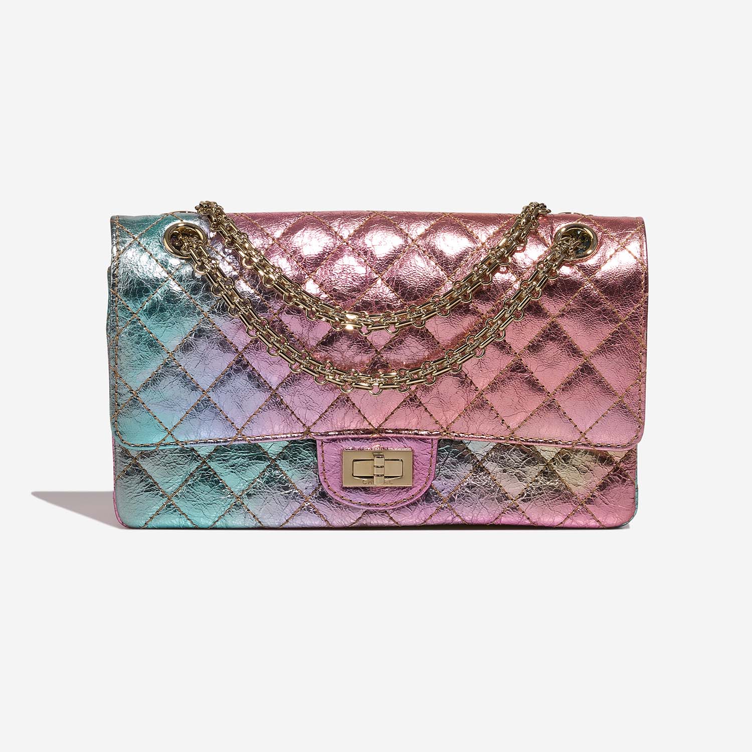 Chanel 255Reissue 224 Multicolour Front  | Sell your designer bag on Saclab.com