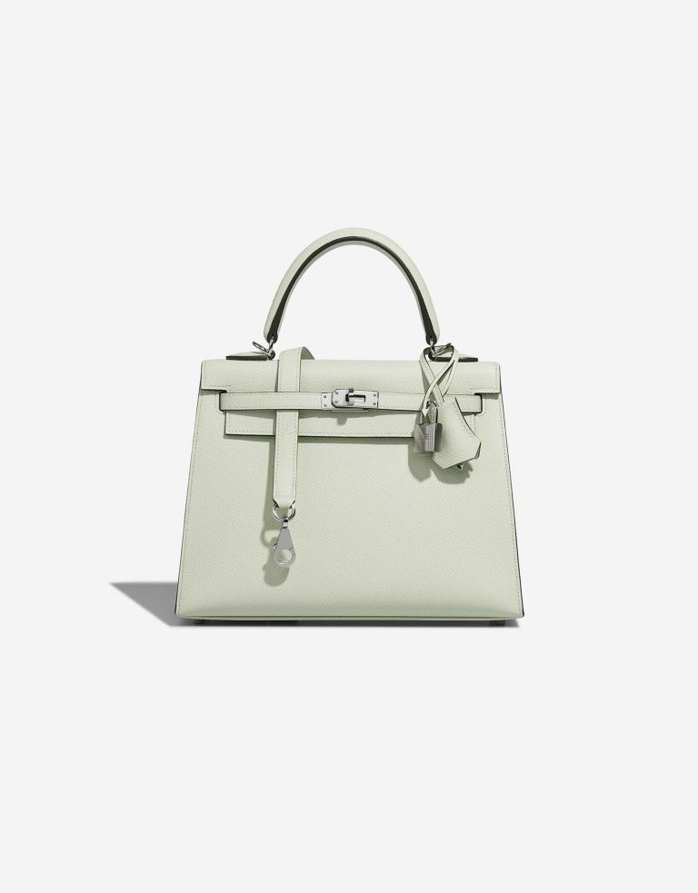 Hermès Kelly 25 VertFizz Front  | Sell your designer bag on Saclab.com