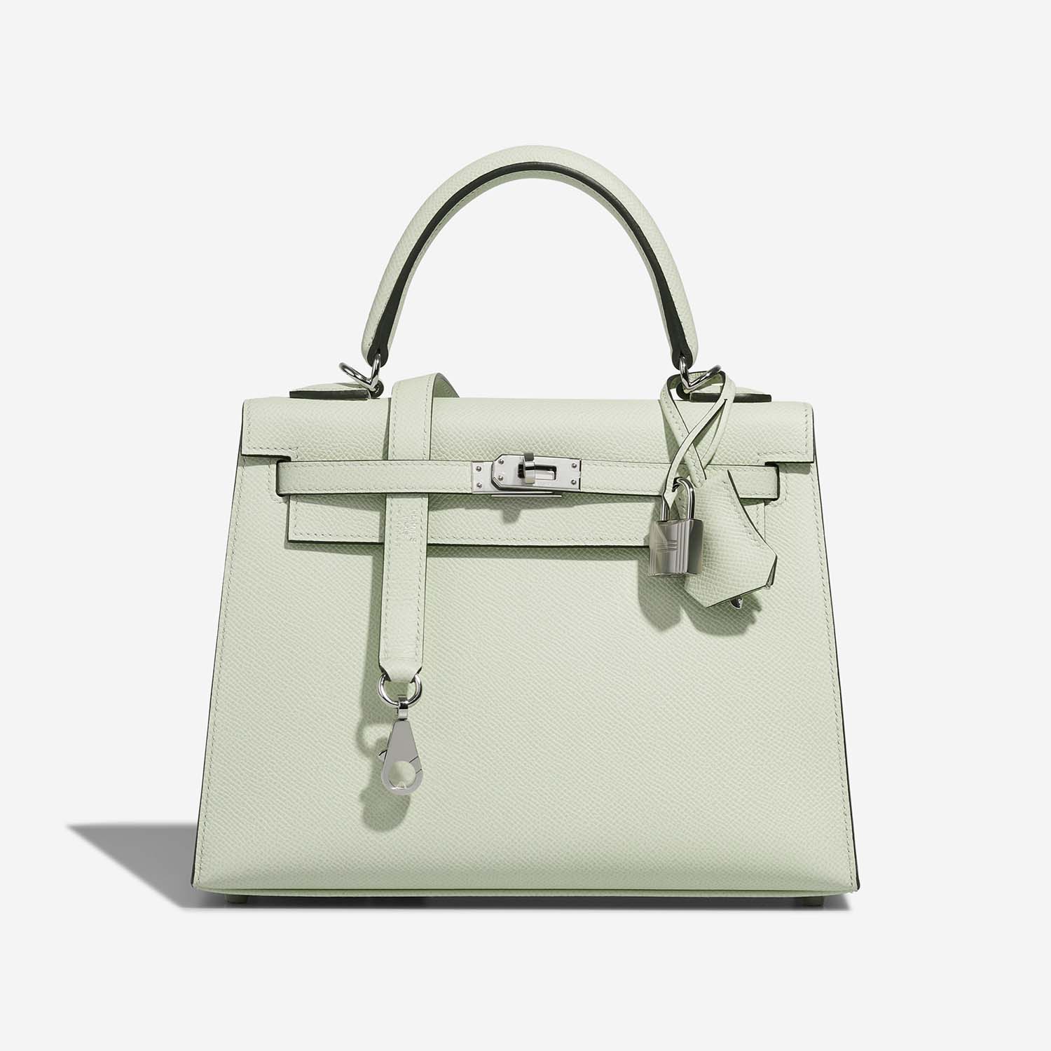 Hermès Kelly 25 VertFizz Front  S | Sell your designer bag on Saclab.com