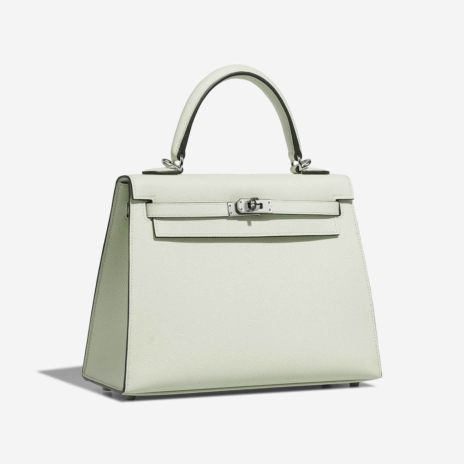 Hermès Kelly 25 VertFizz Side Front  | Sell your designer bag on Saclab.com