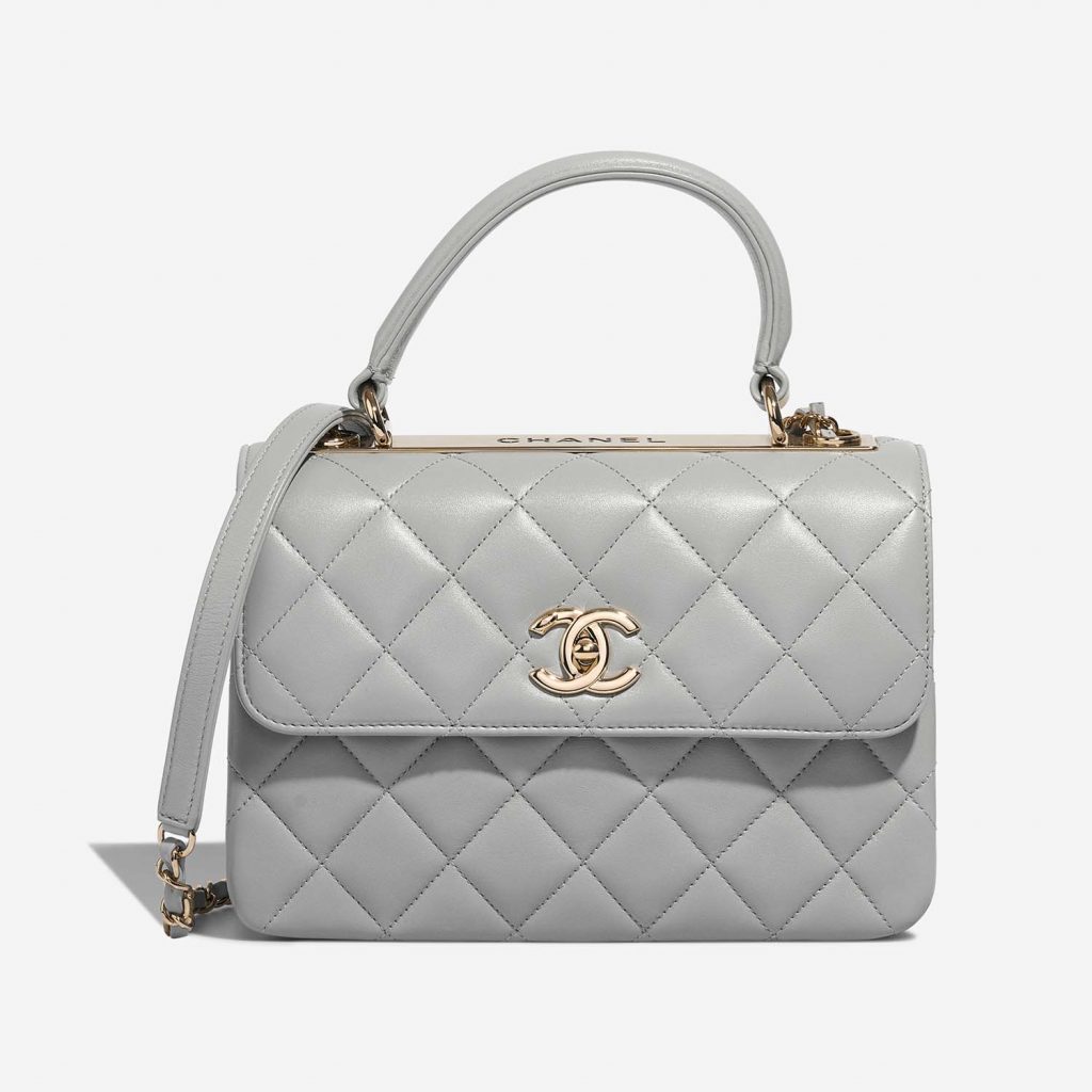 Chanel Trendy CC Medium Lamb Light Grey SACLÀB