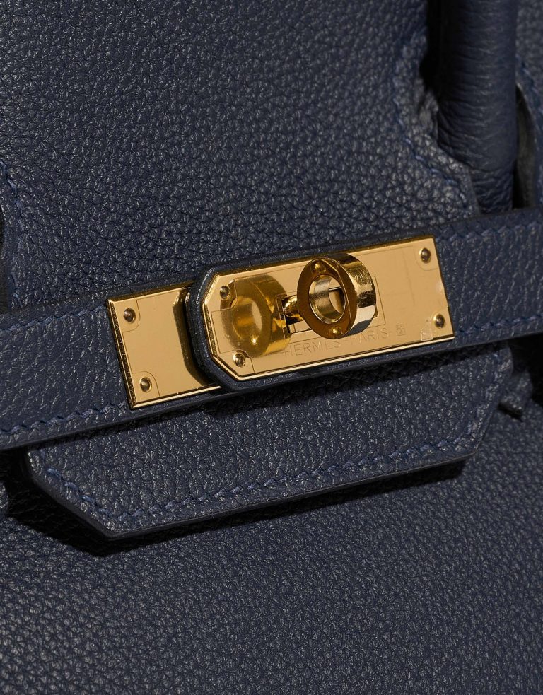 Hermès Birkin 30 BlueNuit Closing System  | Sell your designer bag on Saclab.com