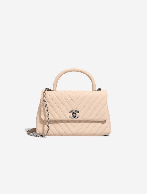 Chanel TimelessHandle Medium Beige Front  | Sell your designer bag on Saclab.com