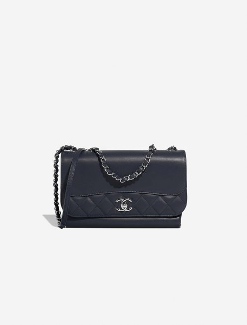 Chanel TimelessTramezzo Medium Navy Front  | Sell your designer bag on Saclab.com