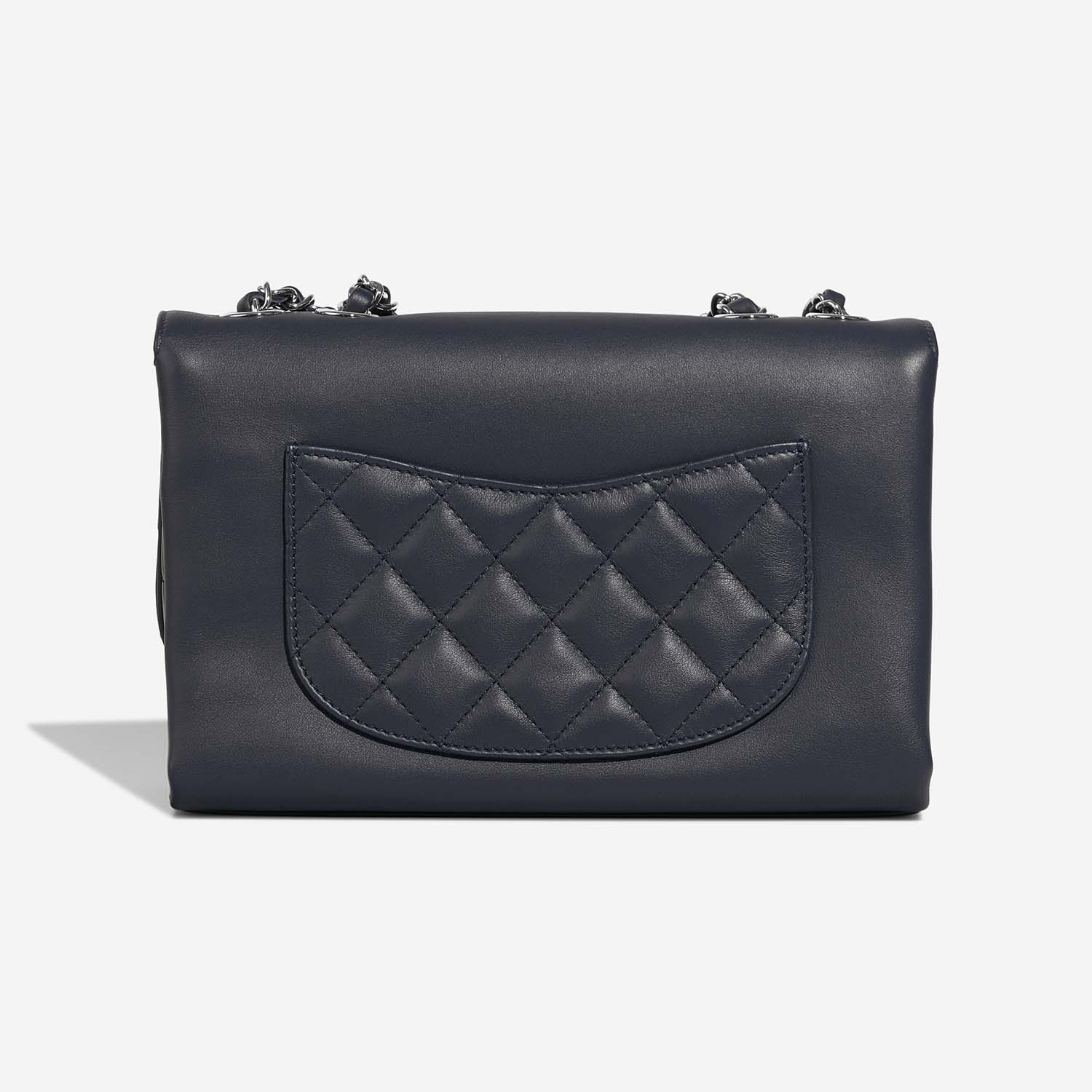 Chanel TimelessTramezzo Medium Navy Back  | Sell your designer bag on Saclab.com