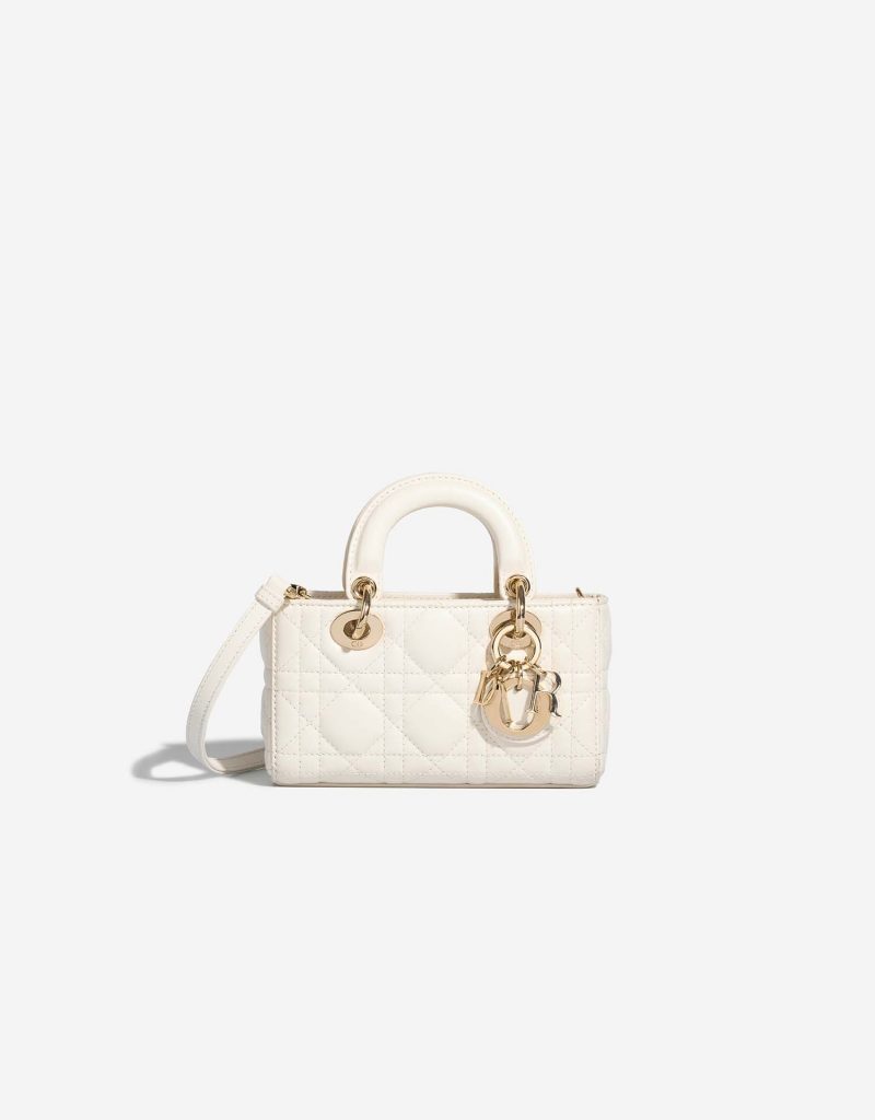 Dior LadyD-Joy Micro Cream Front | Vendre votre sac de créateur sur Saclab.com