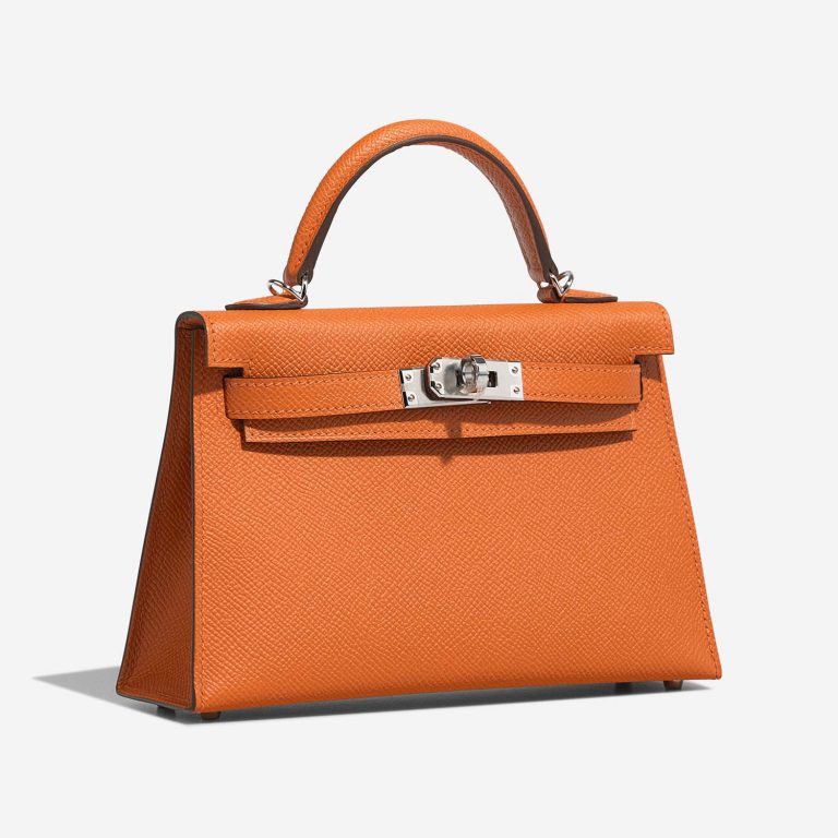 Hermès Kelly Mini Orange Side Front  | Sell your designer bag on Saclab.com