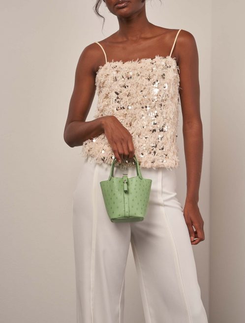 Hermès Picotin 14 VertCriquet on Model | Sell your designer bag on Saclab.com