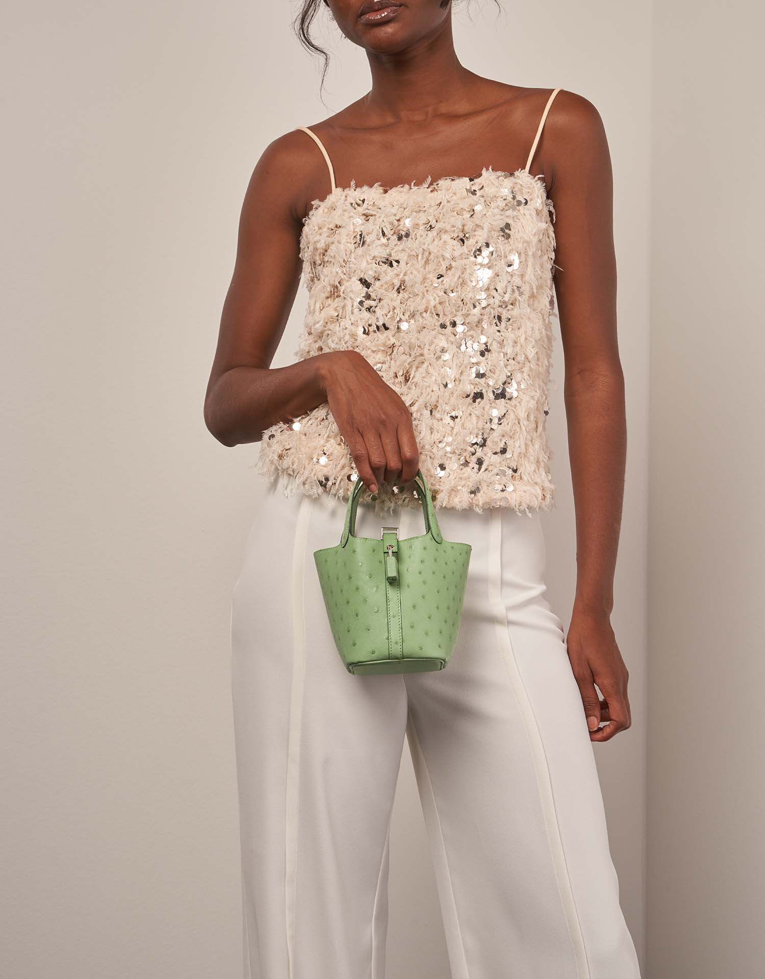 Hermès Picotin 14 VertCriquet auf Model | Verkaufen Sie Ihre Designertasche auf Saclab.com