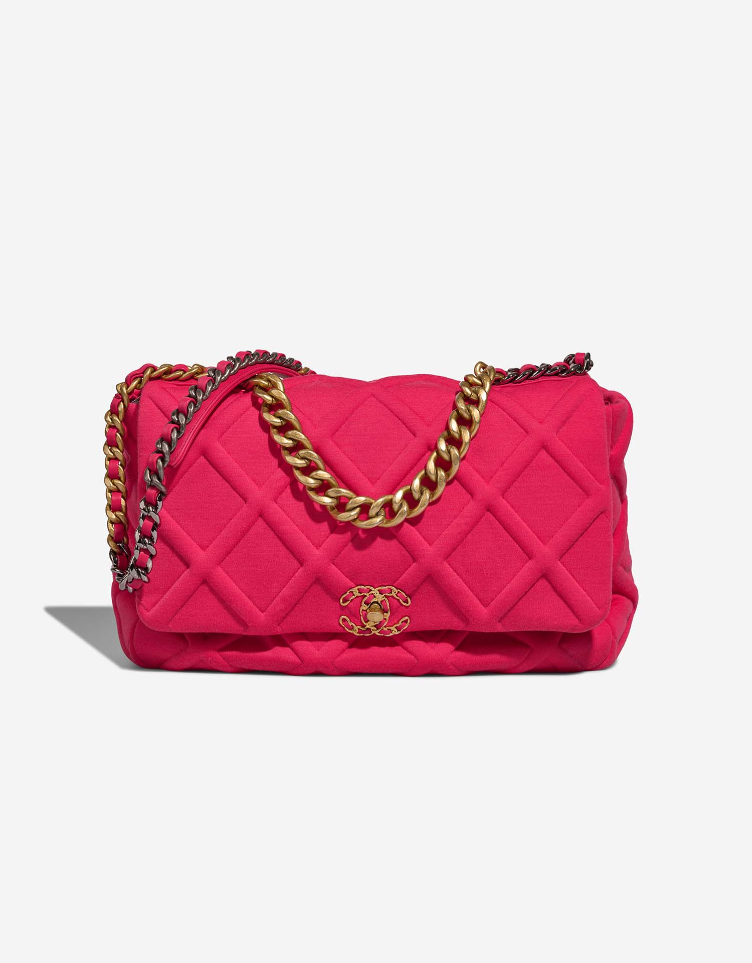 Diamond Quilted Chain Strap Maxi Tote