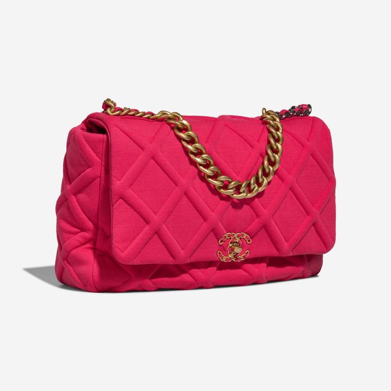 Chanel 19 MaxiFlapBag HotPink Side Front  | Sell your designer bag on Saclab.com