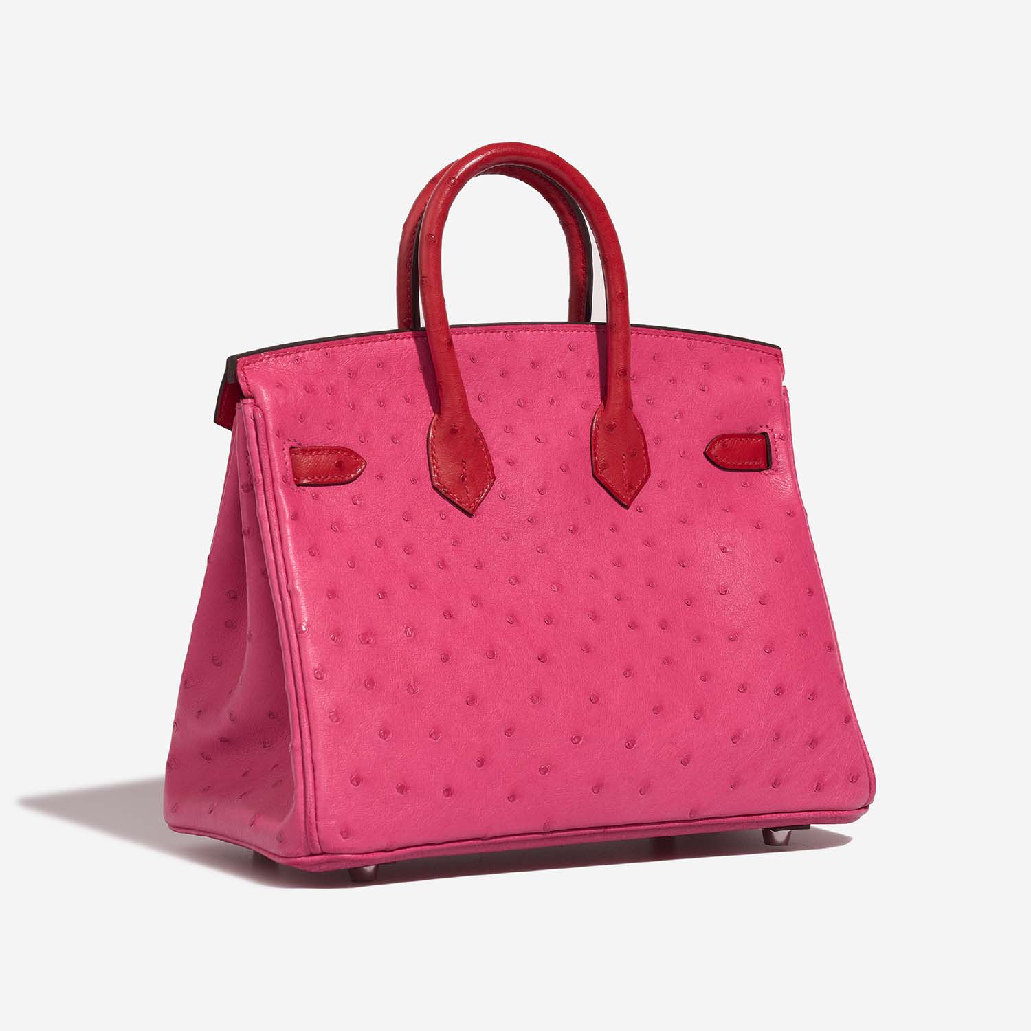 Hermès Birkin 25 RoseTyrien-RougeVif Side Back | Sell your designer bag on Saclab.com