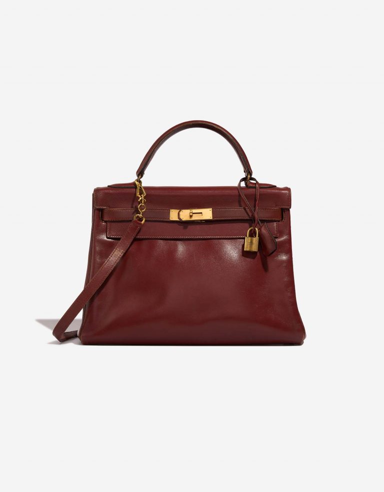 Hermès Kelly 32 RougeH Front  | Sell your designer bag on Saclab.com