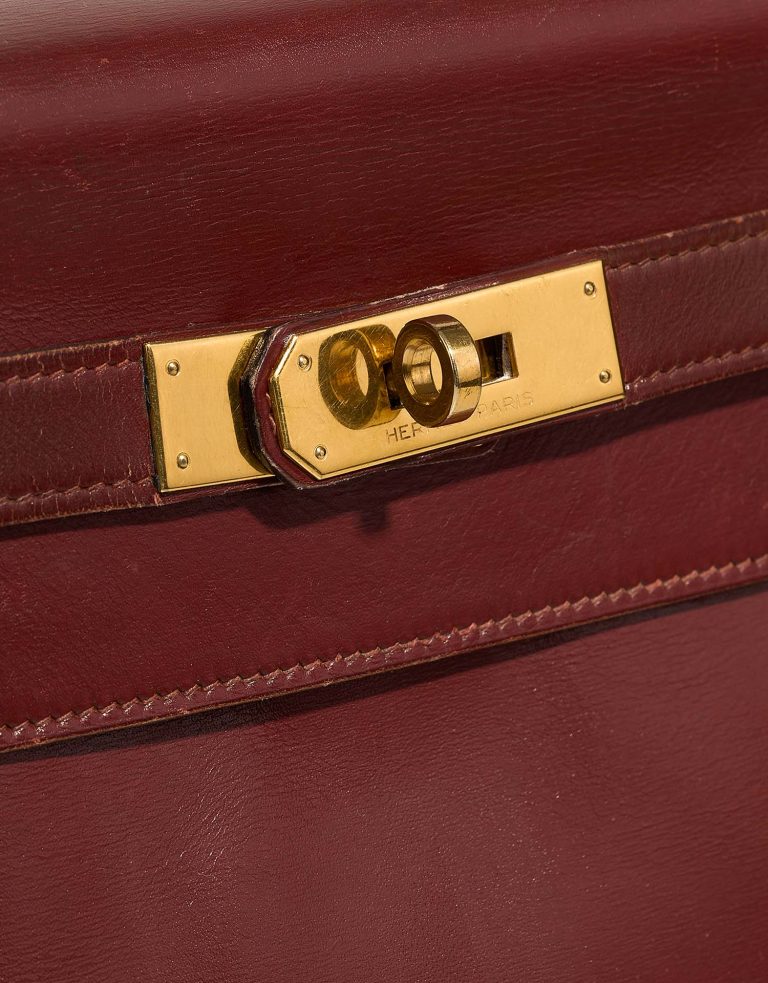 Hermès Kelly 32 RougeH Closing System  | Sell your designer bag on Saclab.com