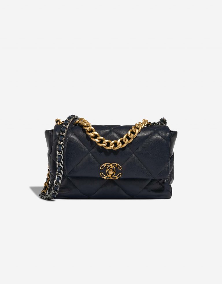Chanel 19 Large Navy Front  | Sell your designer bag on Saclab.com