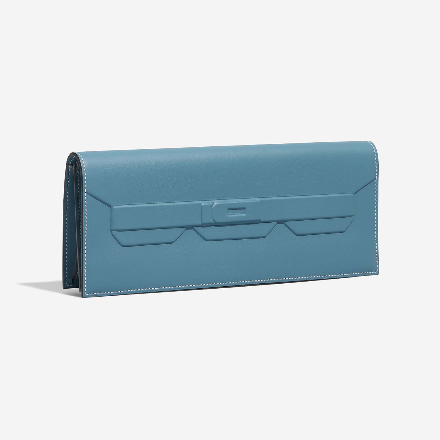 Hermès KellyCutClutch onesize BlueJean Side Front  | Sell your designer bag on Saclab.com