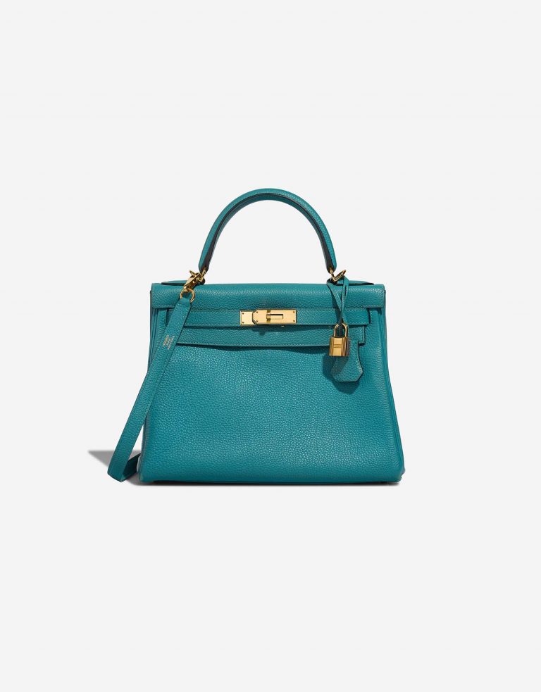 Hermès Kelly 28 BleuPaon Front | Verkaufen Sie Ihre Designer-Tasche auf Saclab.com