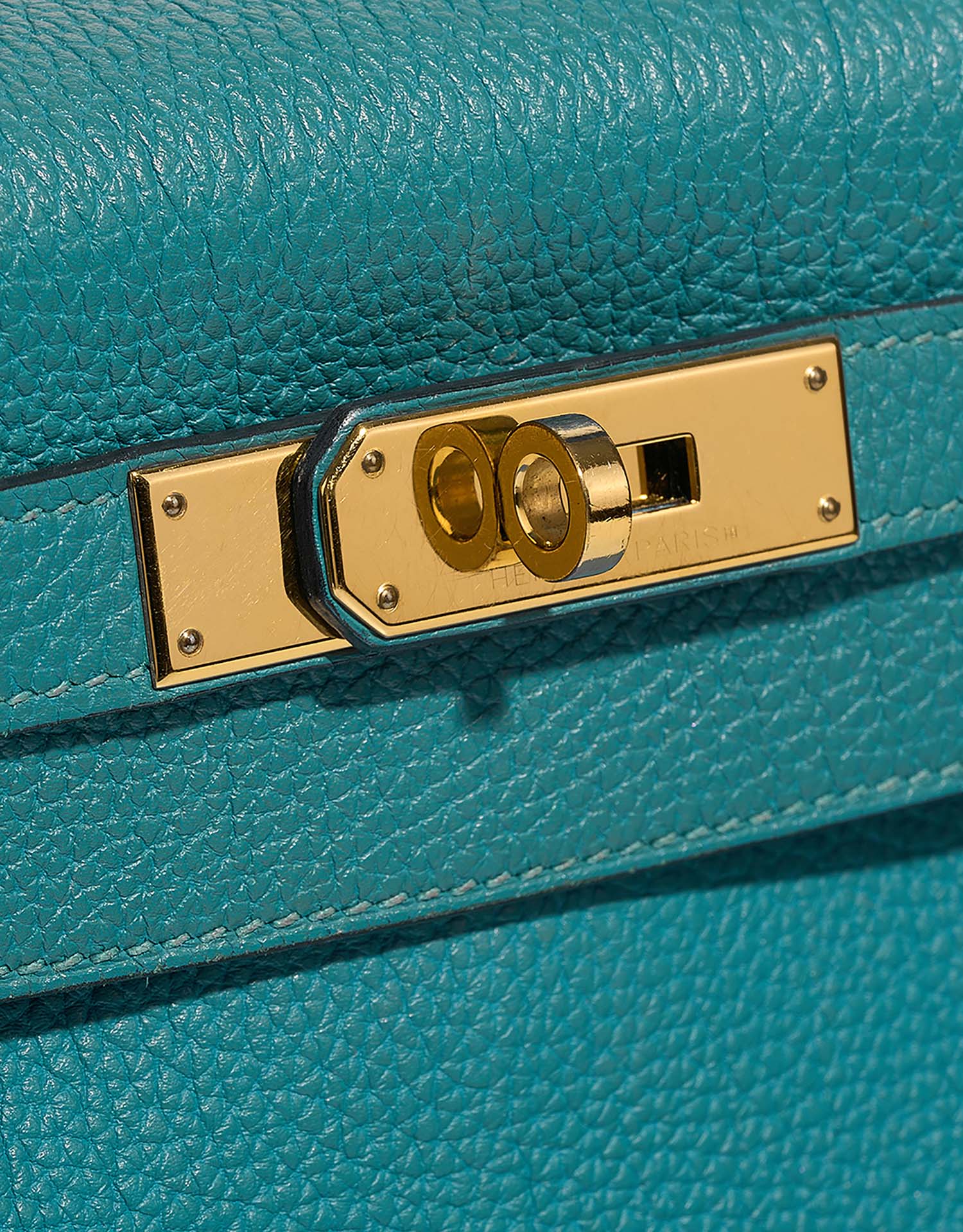 Hermès Kelly 28 BleuPaon Closing System  | Sell your designer bag on Saclab.com