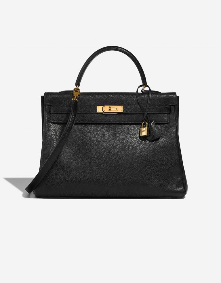 Hermès Kelly 35 Black Front  | Sell your designer bag on Saclab.com