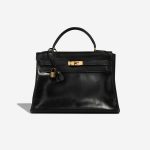 Hermès Kelly 32 Black Front  | Sell your designer bag on Saclab.com