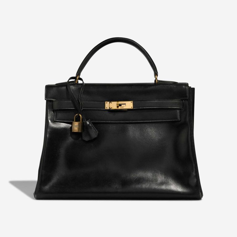 Hermès Kelly 32 Black Front  S | Sell your designer bag on Saclab.com