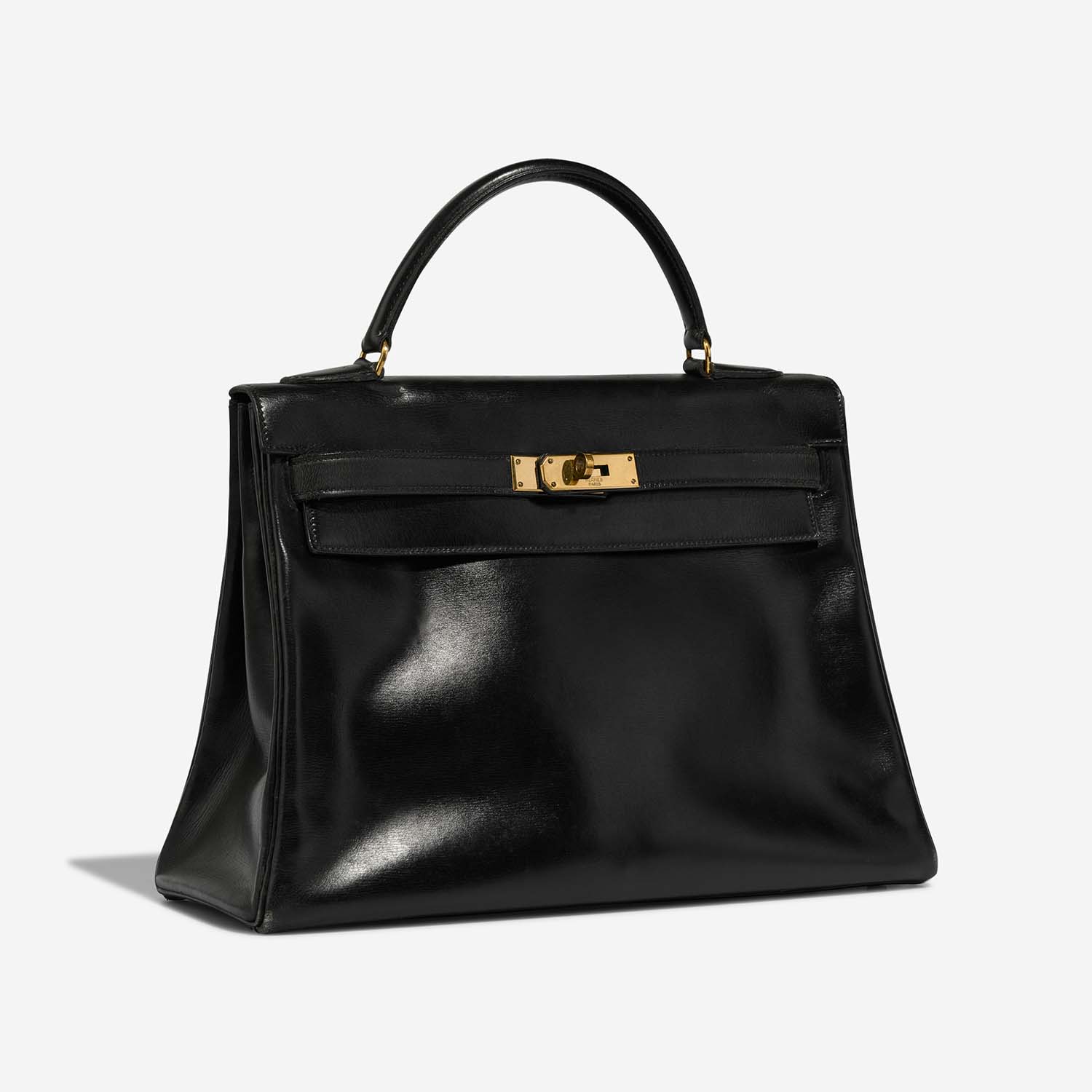 Hermès Kelly 32 Schwarz Side Front | Verkaufen Sie Ihre Designer-Tasche auf Saclab.com